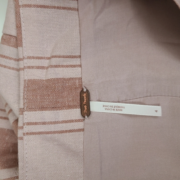 Free People Tuscan Sunrise Linen Wrap Skirt New - Picture 4 of 6